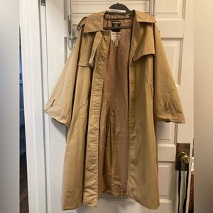 SAKS 5th AVENUE Camel Tan Trench Coat, 6 Made in France